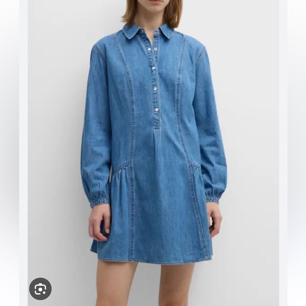 NEW Veronica Beard Chaia Denim Dress Iceberg Size 10 - Picture 13 of 13